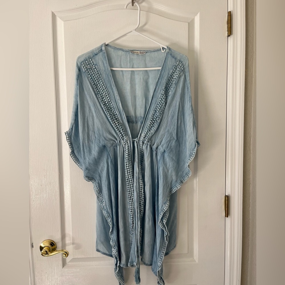 Raya Sun Beach cover-up, size small, medium 60%, cotton 40% rayon